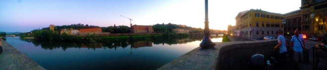 A view just down the street from my apartment of the Arno.